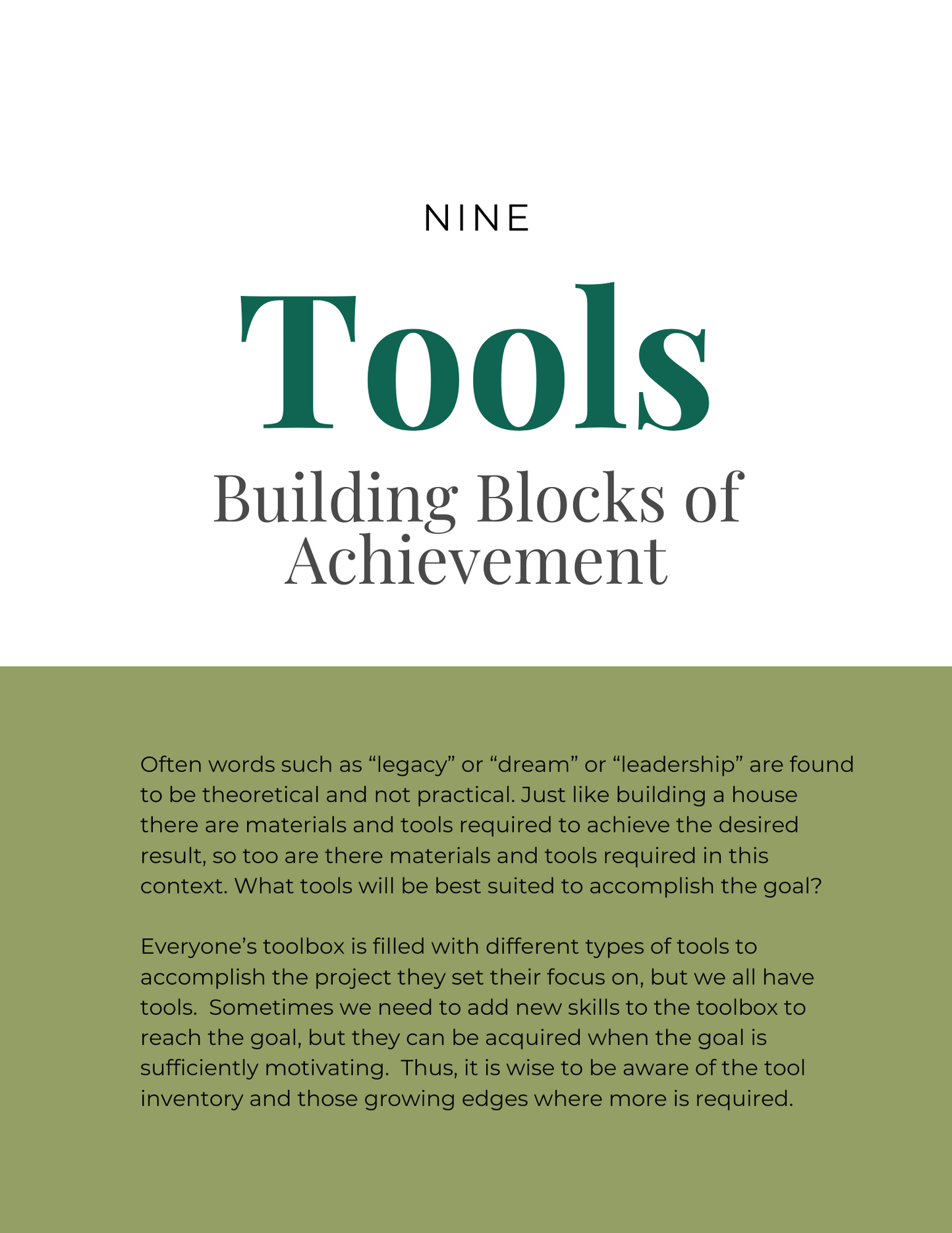 Who Are the Builders in Legacy?